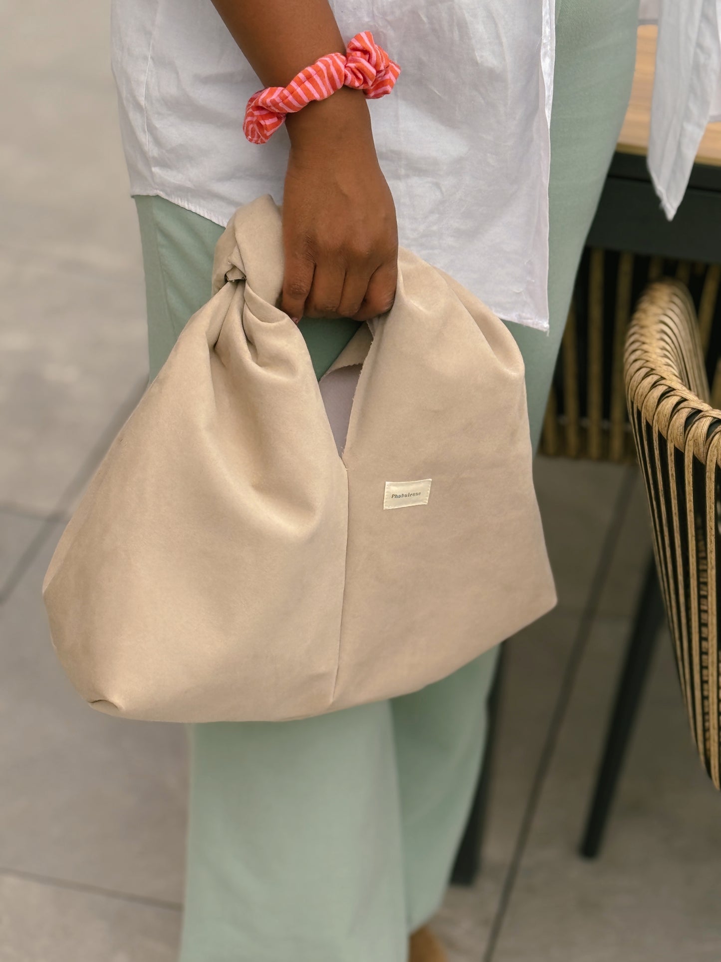 Sac noué Beige